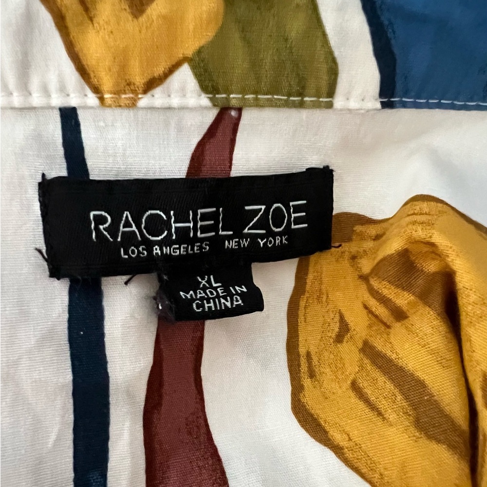 Rachel Zoe Multicolor Floral Maxi Dress European Summer Beach Resort Cruise XL - Picture 5 of 10